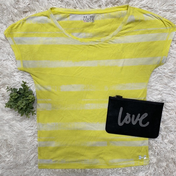 πHPπ Under Armour SS Top π Yellow & White - Picture 2 of 10